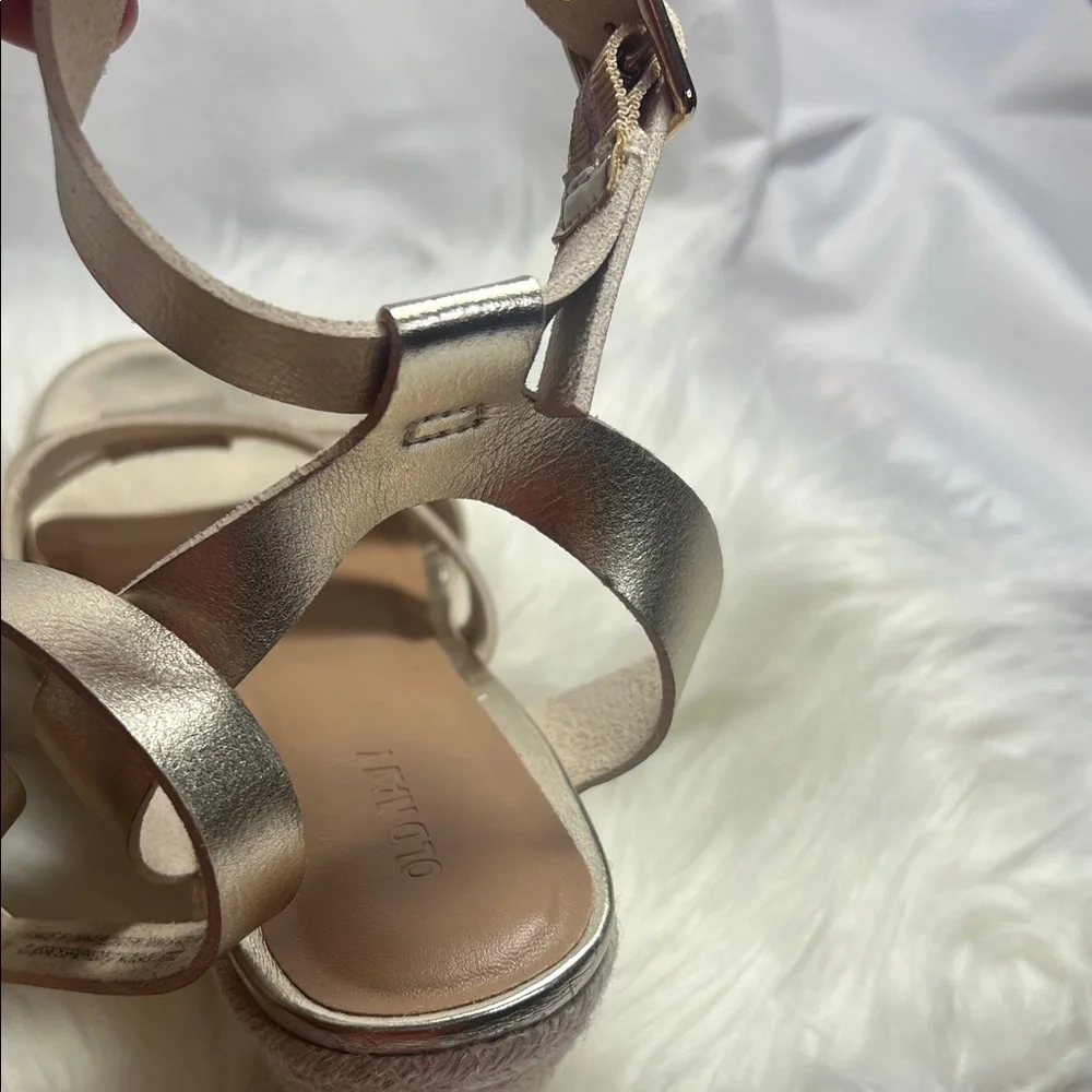 Old Navy Metallic Wedge Sandals